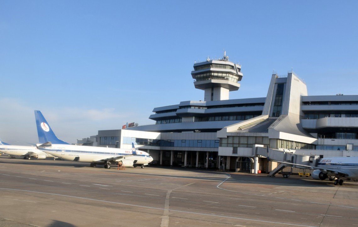 Belavia aircraft Minsk airport