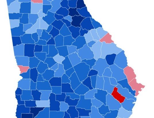 Georgia election map