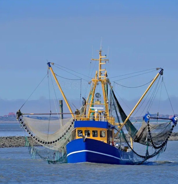 Georgia shrimp trawler winter fishing