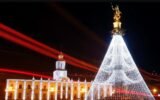 Georgia town square Christmas lights