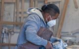 countertop fabrication worker
