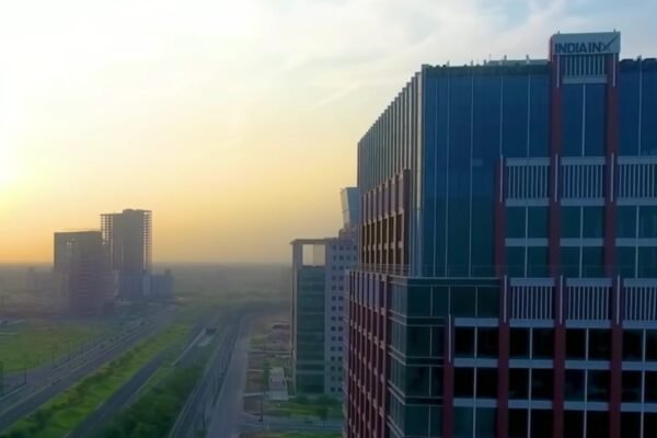 gift city gandhinagar skyline