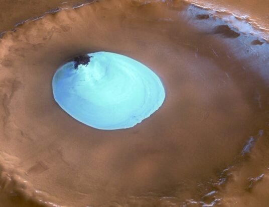 mars surface ice