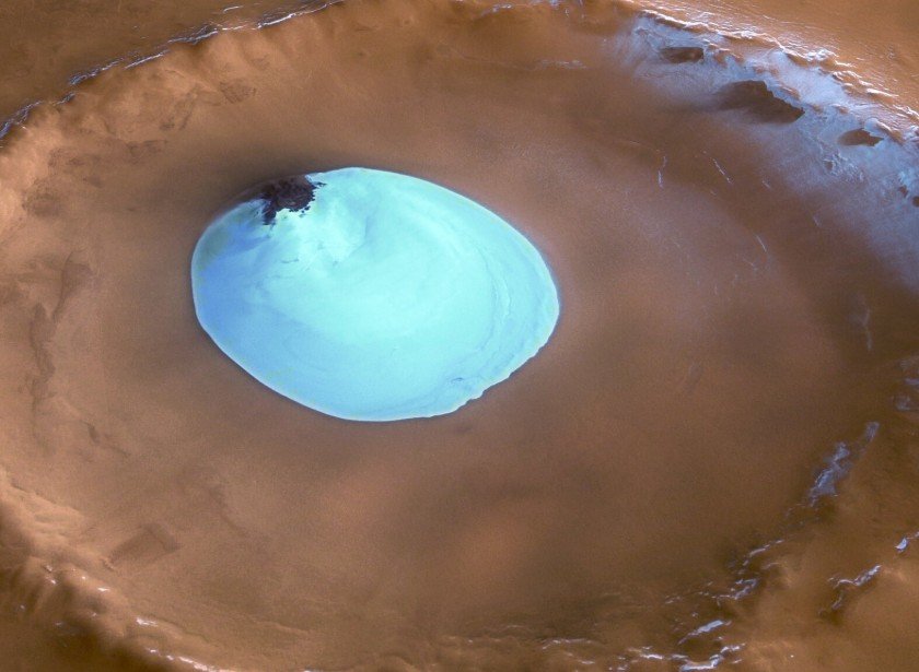 mars surface ice
