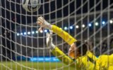 soccer goalkeeper action