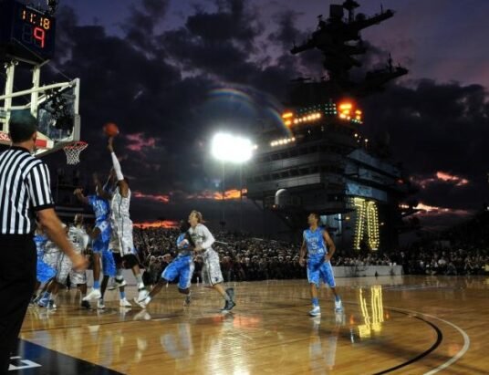 college basketball game