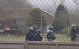 prison riot scene
