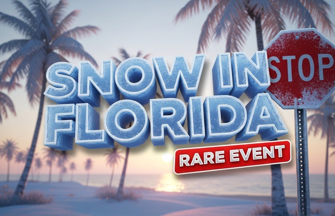 snow covered palm trees florida panhandle winter weather