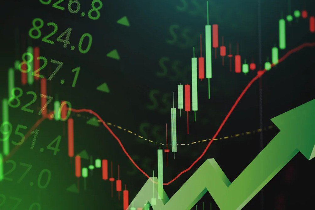 bullish indian stock market graph recovery chart