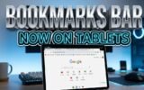 chrome bookmarks bar android tablet update