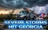 georgia severe storms power outages march 2026