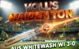 georgia voll maiden t20i century australia women kingstown
