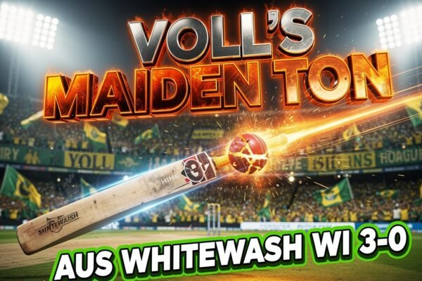 georgia voll maiden t20i century australia women kingstown