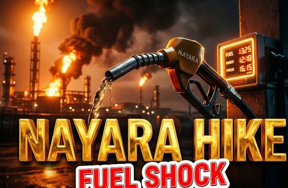 Nayara Hikes Petrol ₹5, Diesel ₹3 Amid Oil Shock