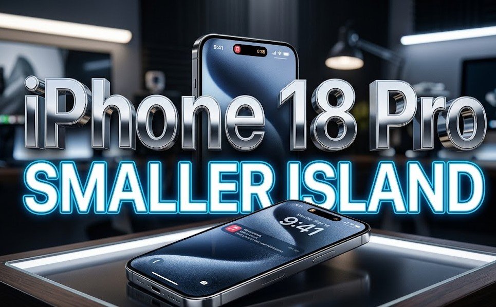 iphone 18 pro smaller dynamic island display design