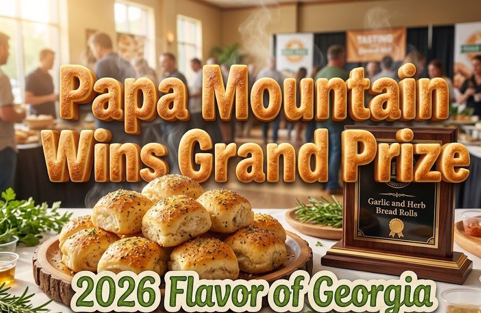 papa mountain garlic herb bread rolls flavor of georgia winner