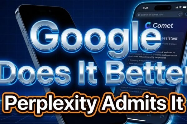 perplexity comet ios browser google default search
