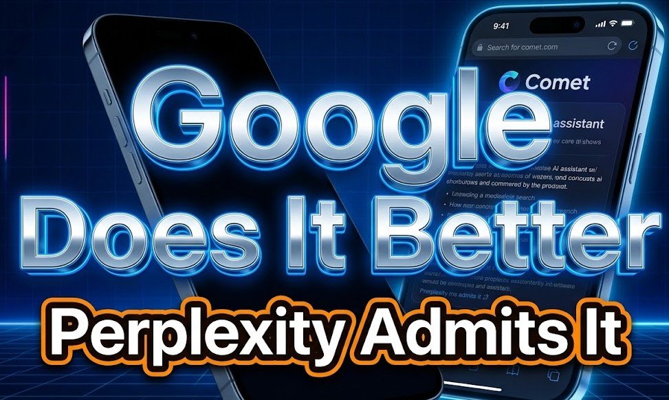 perplexity comet ios browser google default search