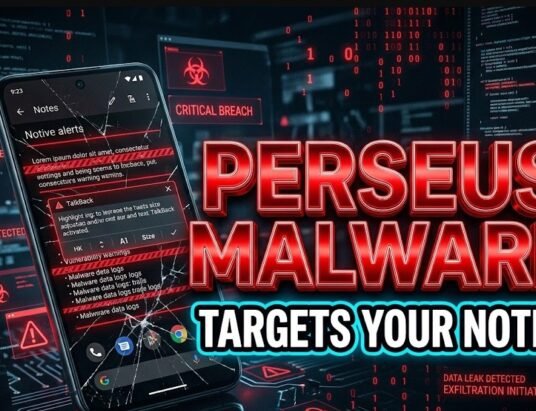 perseus android malware targeting note taking apps