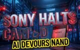 sony cfexpress sd card nand shortage ai impact