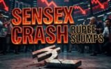 stock market plunge rupee record low Hormuz tensions
