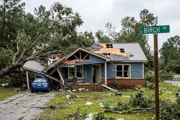 worth county georgia storm damaged home birch road