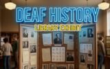 deaf history month library exhibit georgia community