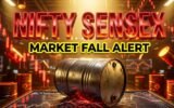 nifty sensex gap down opening crude oil impact