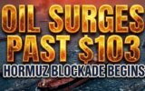 oil prices surge strait of hormuz blockade