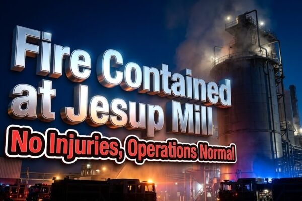 rayonier jesup paper mill fire response