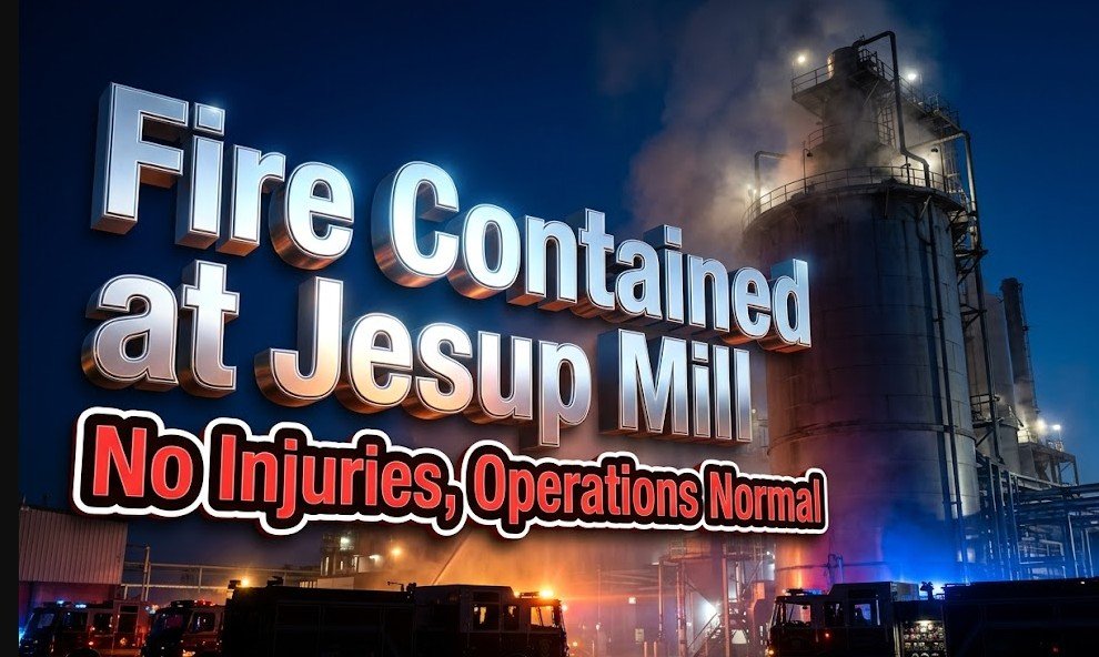 rayonier jesup paper mill fire response