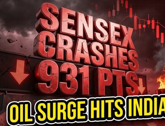 sensex nifty fall due to oil price surge iran ceasefire