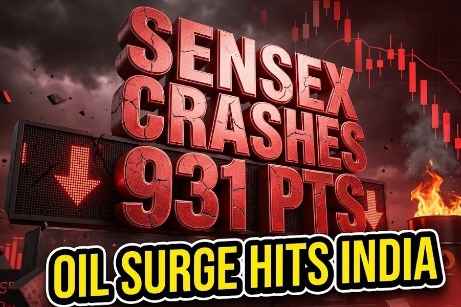 sensex nifty fall due to oil price surge iran ceasefire