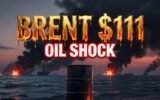Brent crude oil price surge Middle East drone attack 2026