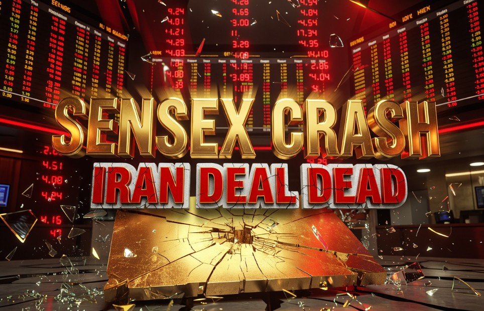 Indian stock market crash Iran crude oil NIFTY SENSEX 2026