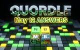 Quordle game 1569 May 12 daily word puzzle answers