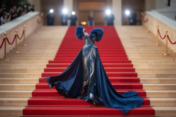 Aishwarya Rai Cannes 2026 blue gown red carpet return.