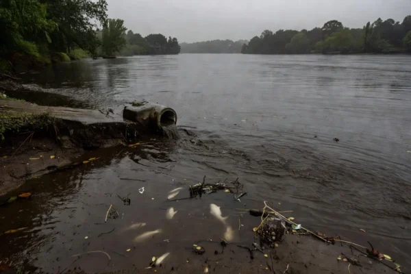 Chattahoochee fish kill linked to Atlanta flooding and sewage overflows.