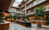 Former CNN Center atrium opens as CTR food hall in downtown Atlanta, Georgia.