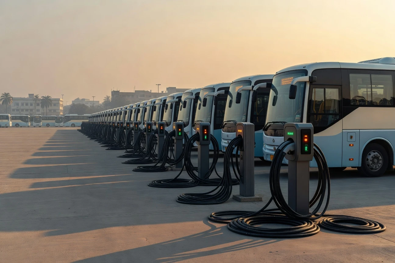 India electric bus and truck subsidy plan for private fleet operators.