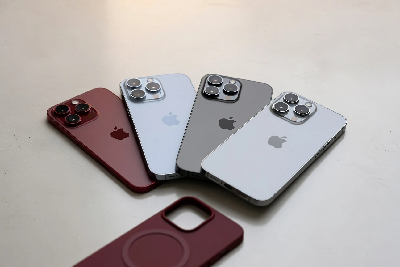 iPhone 18 Pro and Pro Max expected colours including Dark Cherry leaked via case images.