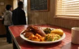 K&K Soul Food Atlanta Bankhead legacy soul food restaurant cafeteria plate.