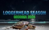 loggerhead sea turtle nesting on Georgia barrier island beach 2026
