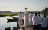 National Eucharistic Pilgrimage Georgia Memorial Day boat procession.