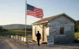 Rural Kentucky polling station on 2026 Republican primary election day morning.