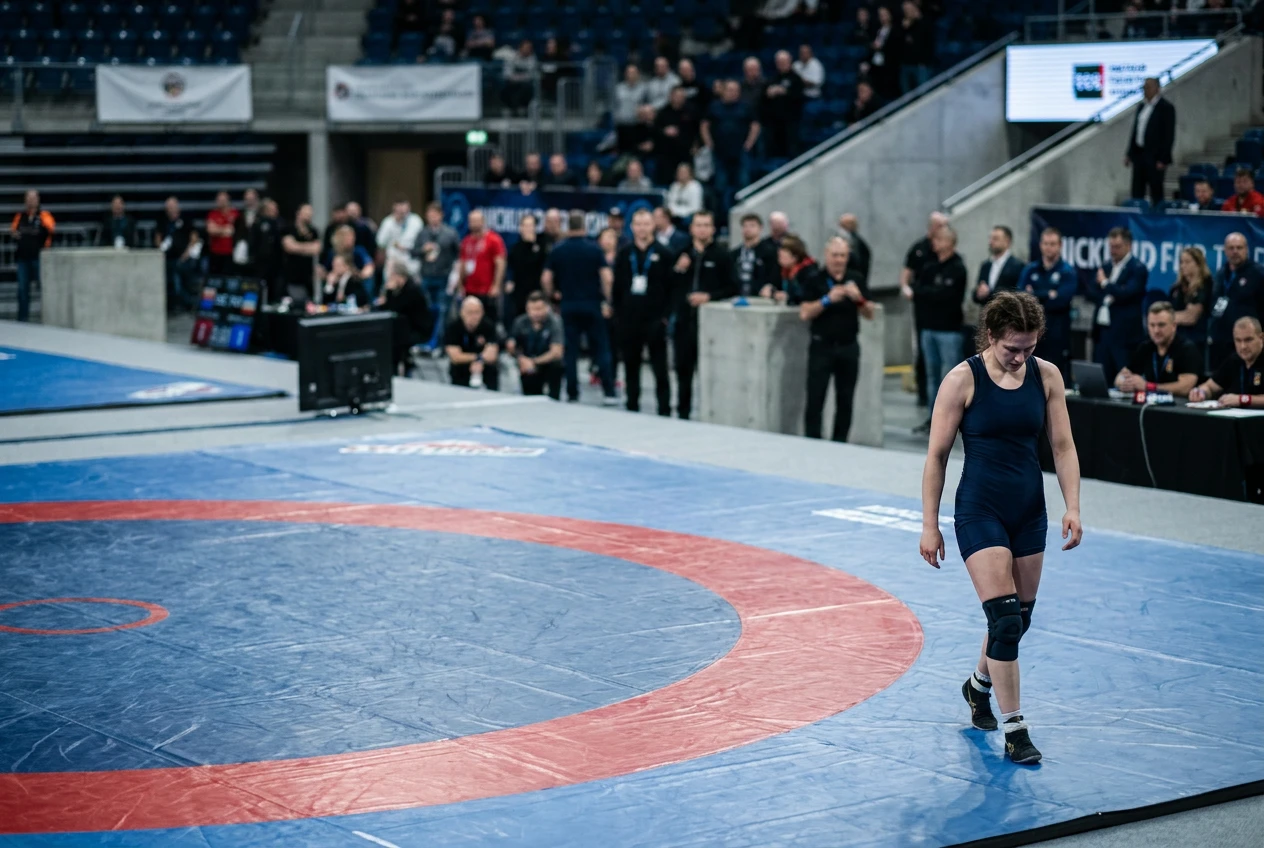 Vinesh Phogat loses 53kg Asian Games wrestling trials semifinal in New Delhi.