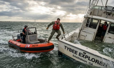 Coast Guard Rescues 7 From Sinking Vessel Off Georgia Coast