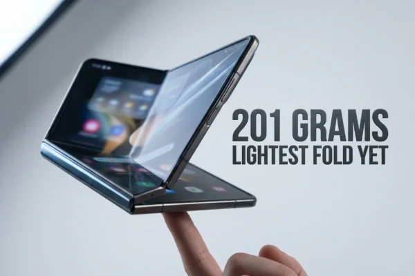 Galaxy Z Fold 8 Wide weight leak shows Samsung's lightest book-style foldable yet.
