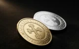 Georgia collector coins marking 1700 years of Christianity in gold and silver.