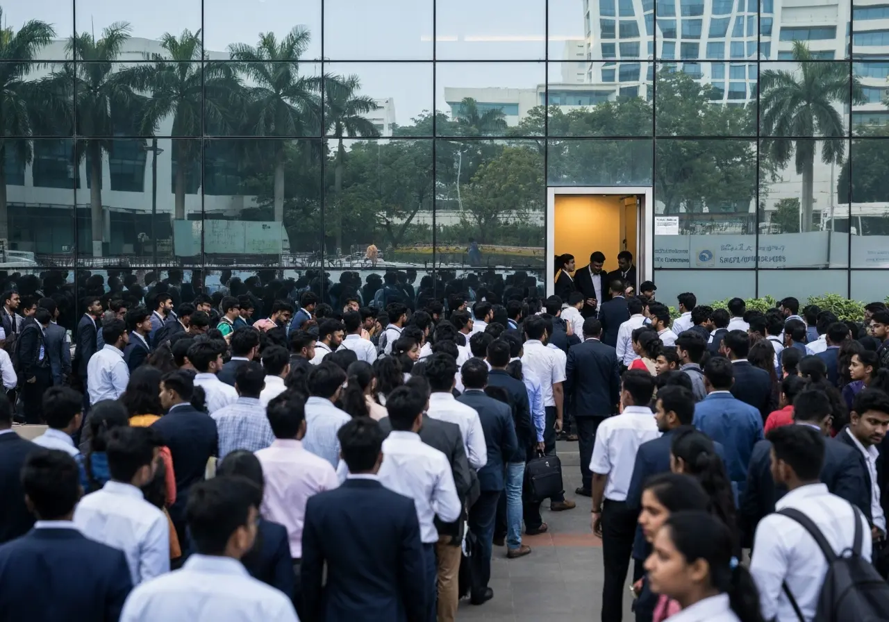 India entry-level IT hiring decline 2026 as GCCs prioritise AI and cloud skills.